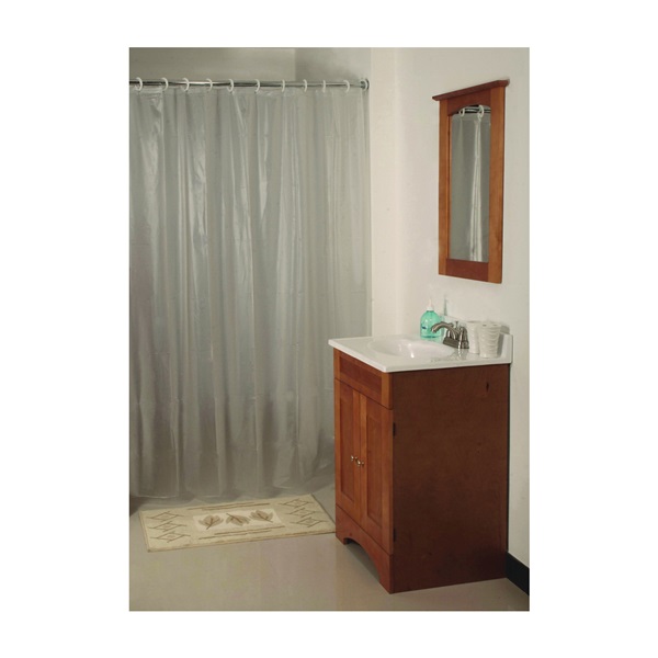 Simple Spaces SD-MCP01-F3L Shower Curtain, Vinyl, Frosted, Frosted - 1