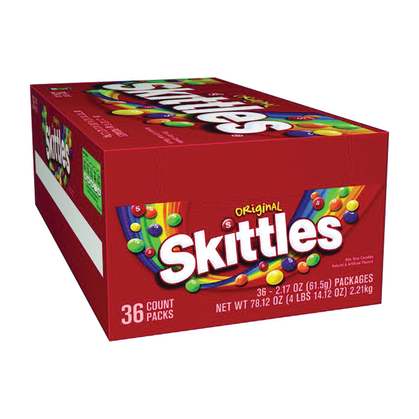 SKIT36 Bite-Size Candy, Assorted Fruits, 2.17 oz Bag