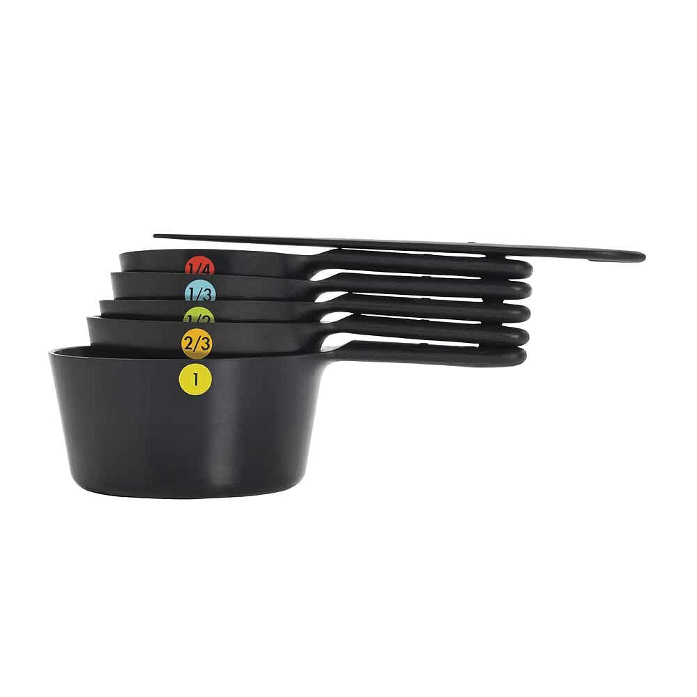 11110901 Measuring Cup Set, Plastic, Black