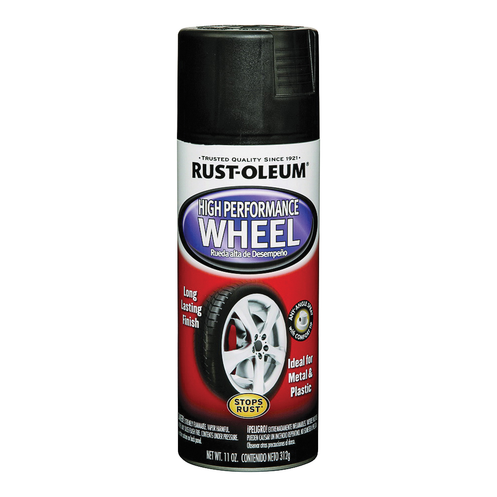 Rust-Oleum 248928 Wheel Coating Spray, Black, 11 oz, Can - 1
