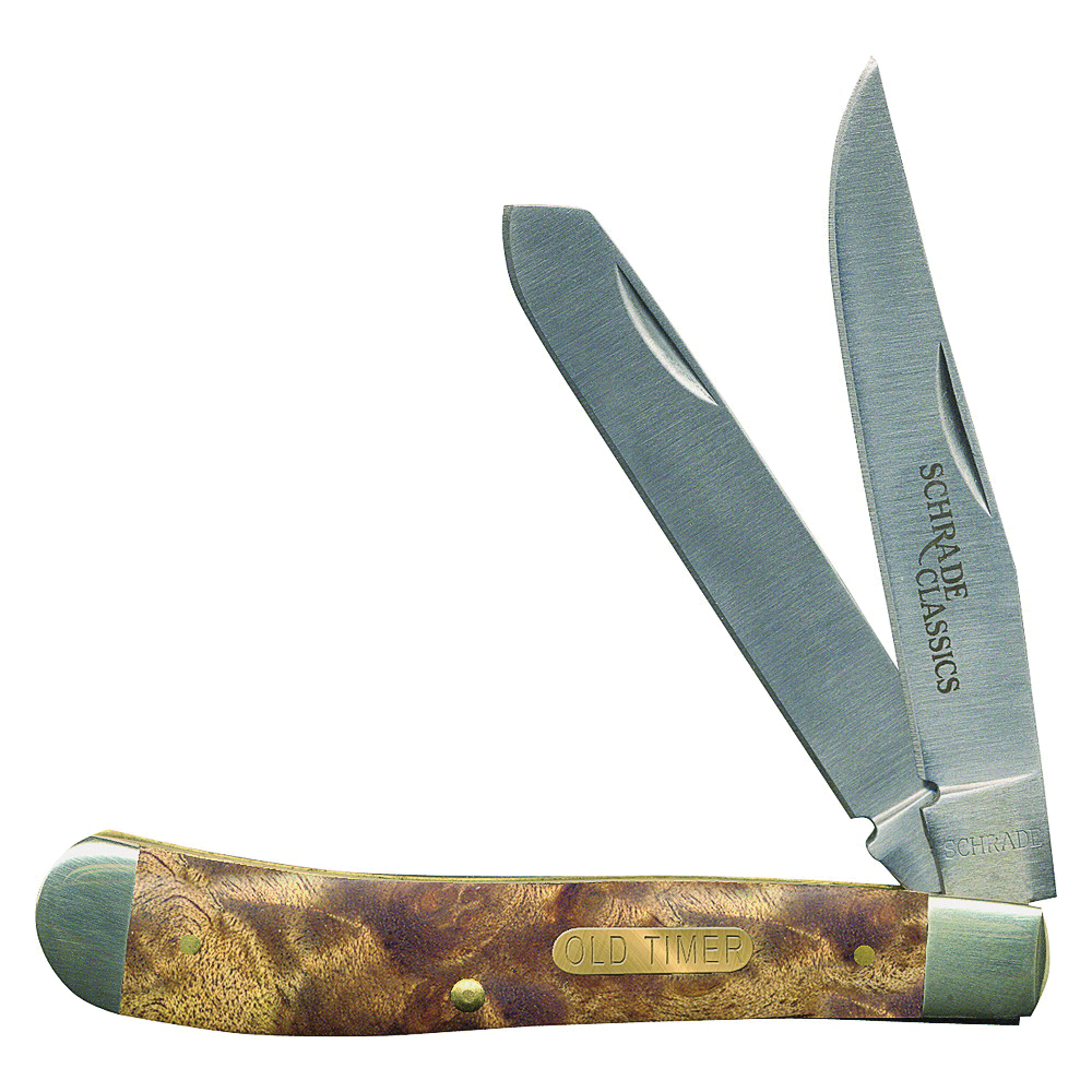 94OTW Folding Pocket Knife, 3 in L Blade, Stainless Steel Blade, 2-Blade, Foldable Handle