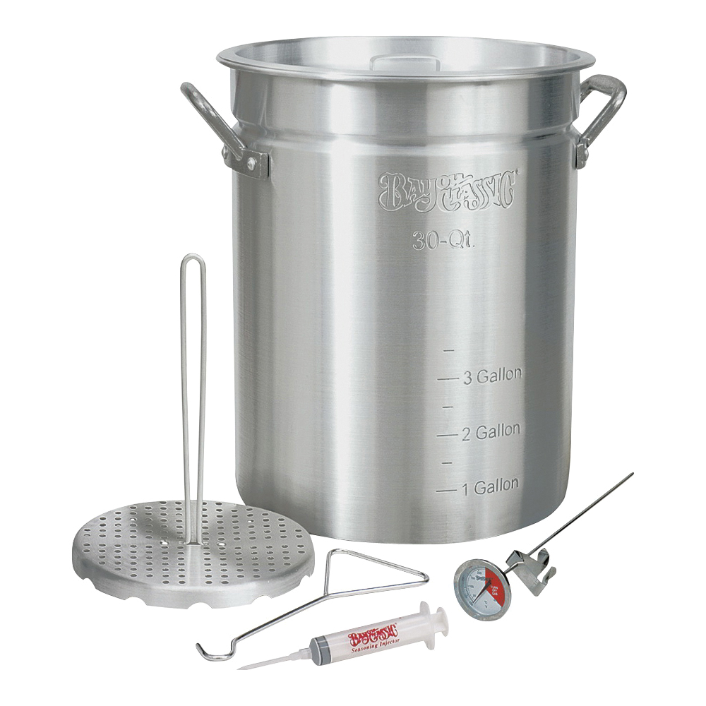 3025 Turkey Fryer, LPG, 3.5 gal Oil per Fryers, Silver