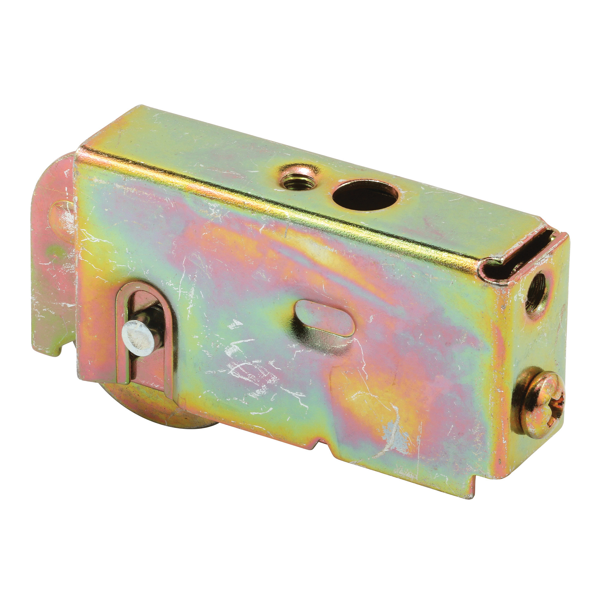 D 1723 Roller Assembly, 1-1/4 in Dia Roller, 5/16 in W Roller, Steel, 1-Roller, Plain Back Mounting