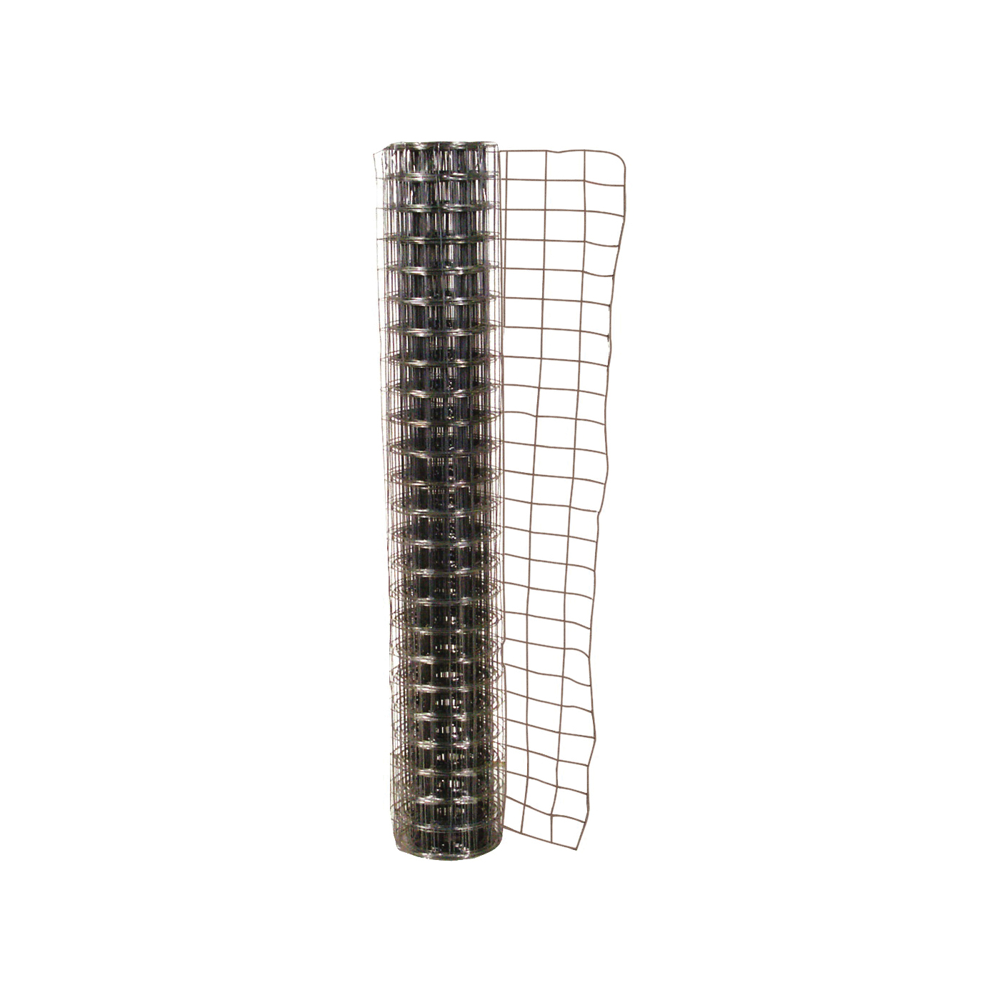 10 15 26 14 Welded Garden Fence, 50 ft L, 48 in H, 3 x 2 in Mesh, 16 ga Gauge, Steel, Galvanized