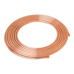 1/2X60K Copper Tubing, 1/2 in, 60 ft L, Soft, Type K, Coil