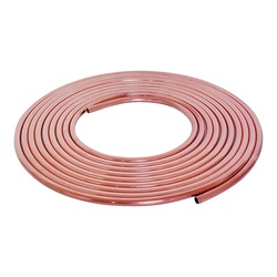 Streamline 3/8X60L Copper Tubing, 3/8 in, 60 ft L, Soft, Type L, Coil - 1
