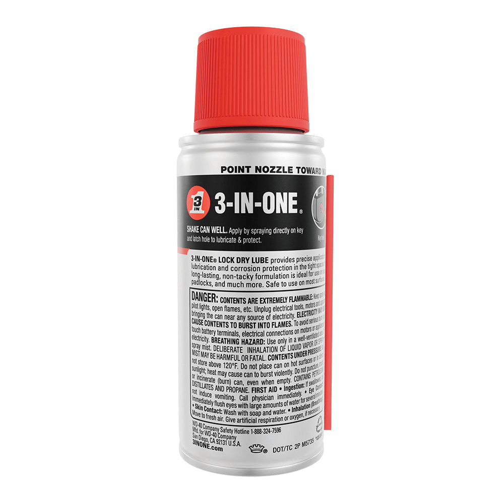 3-In-One 120074 Lubricant, 2.5 oz Aerosol Can, Liquid - 3