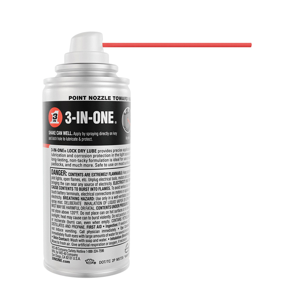 3-In-One 120074 Lubricant, 2.5 oz Aerosol Can, Liquid - 4
