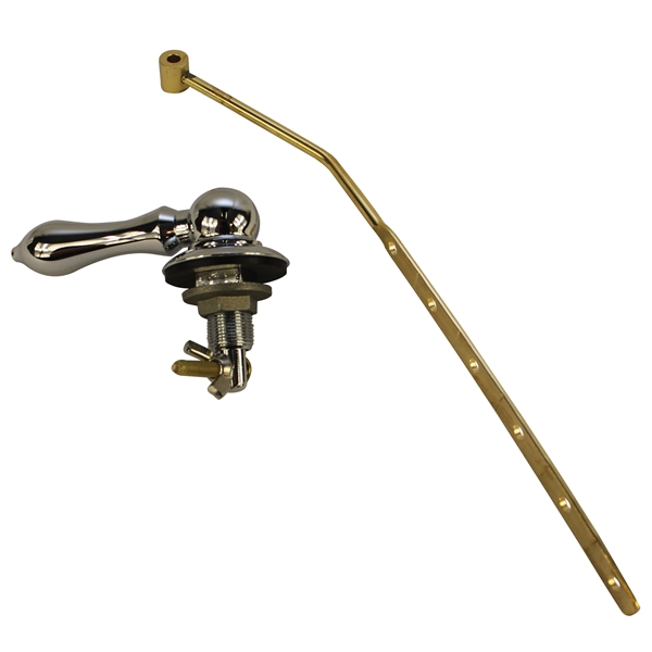 Danco 89447A Wallplate Toilet Handle, Brass, For: Angled, Front or Side-Mount Toilet Tank - 1