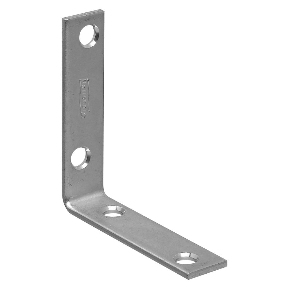 National Hardware 115BC Series N266-338 Corner Brace, 2-1/2 in L, 5/8 in W, Steel, Zinc-Plated, 0.1 in Thick Material - 2