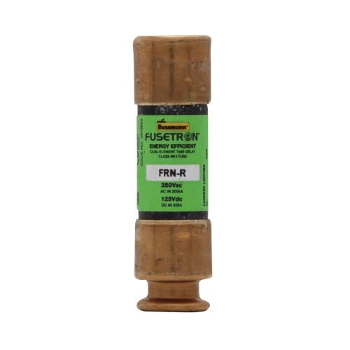 FRN-R-30 Fuse, 30 A, 250 VAC, 125 VDC, 20, 200 kA Interrupt, Fiberglass Body, H, Low-Voltage, Time Delay Fuse