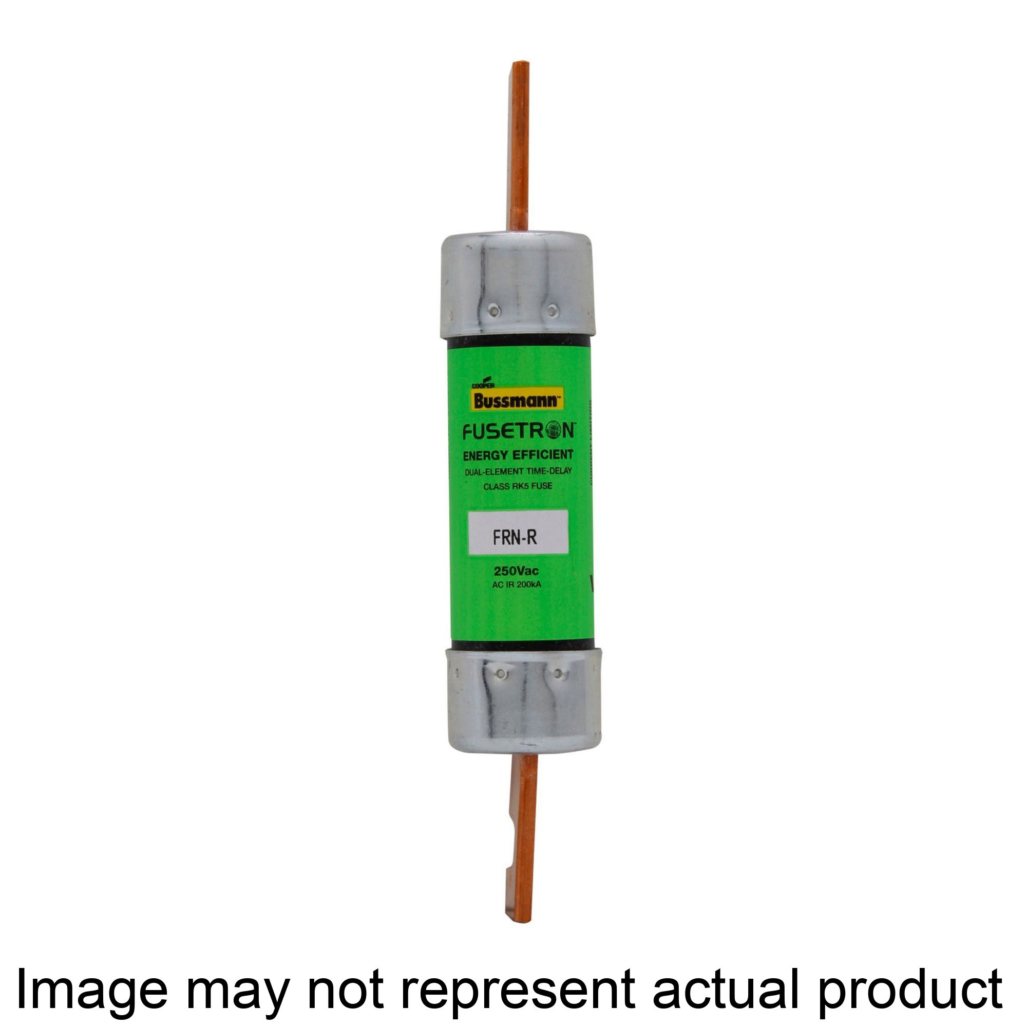 FRN-R Series FRN-R-100 Fuse, 100 A, 250 VAC, 125 VDC, 20, 200 kA Interrupt, Fiberglass Body, RK5
