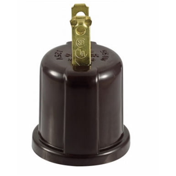 738B-BOX Outlet Adapter, 660 W, 2-Outlet, Thermoplastic, Brown