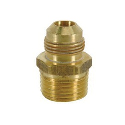293M Series FRC11-6 Flare Male Adapter, 3/8 in, OD Tube x MIP, Brass, Rough