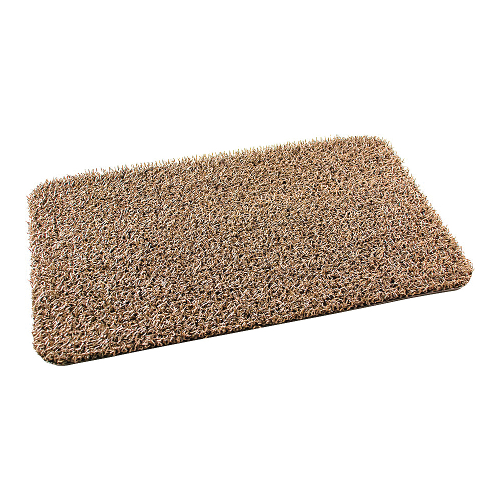 10372031 Doormat, 30 in L, 18 in W, Rectangular, Medium Flair Pattern, Astroturf Surface, Earth Taupe