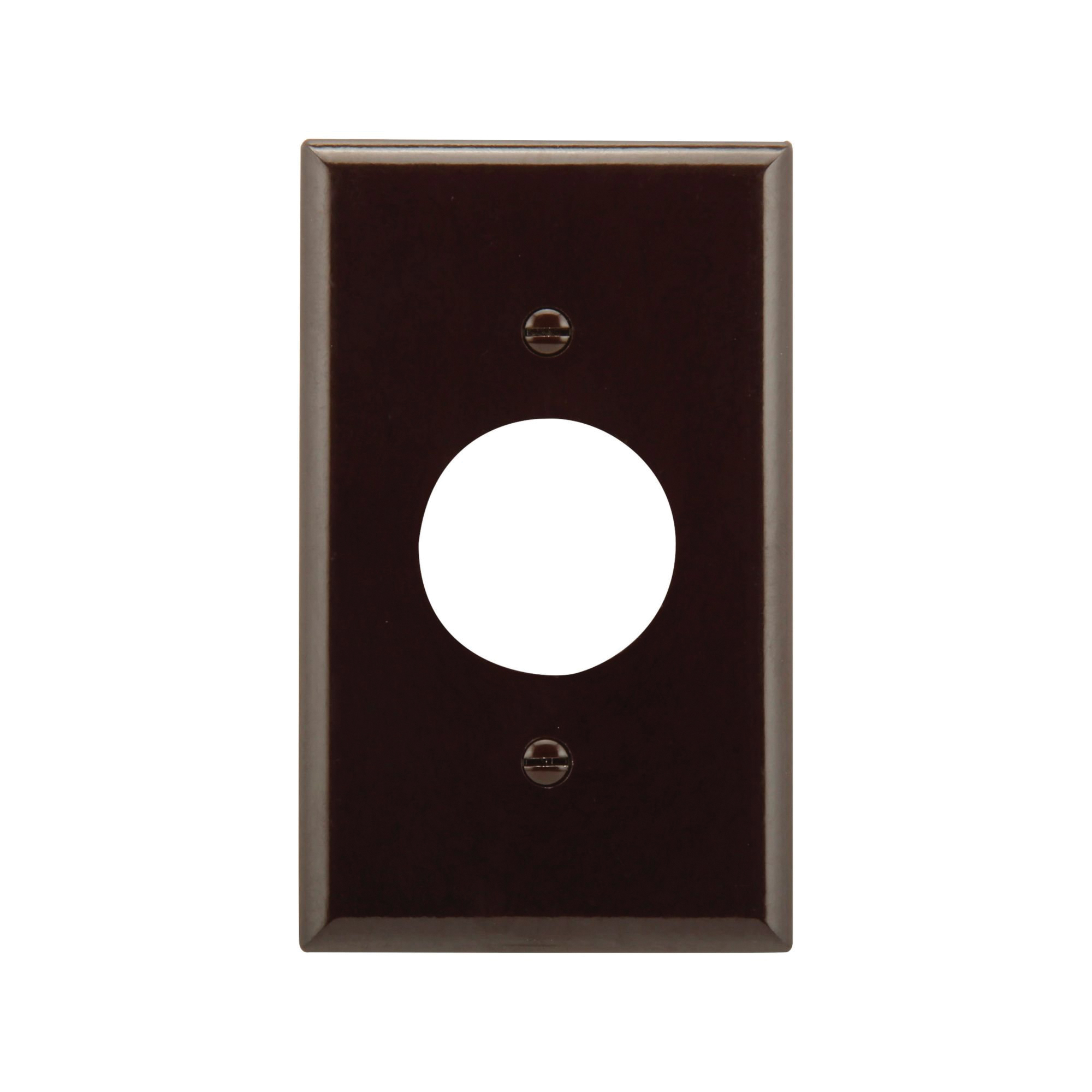 2131B-BOX Single Receptacle Wallplate, 4-1/2 in L, 2-3/4 in W, 1 -Gang, Thermoset, Brown, High-Gloss