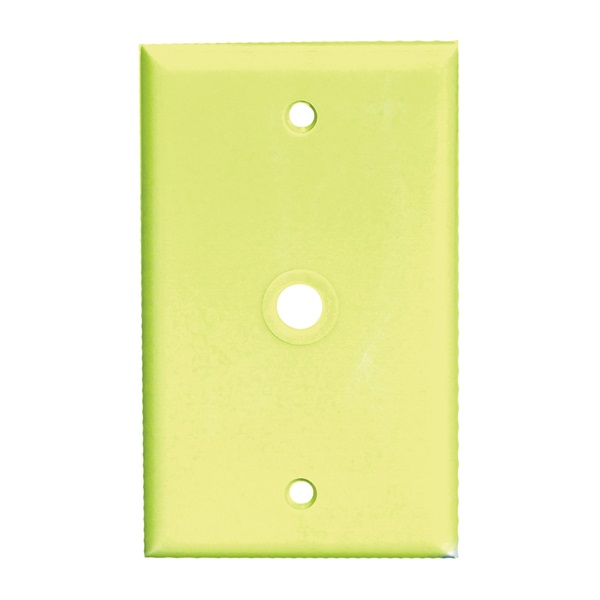 Eaton Wiring Devices 2128 2128V-BOX Wallplate, 4-1/2 in L, 2-3/4 in W, 1 -Gang, Thermoset, Ivory, High-Gloss - 1