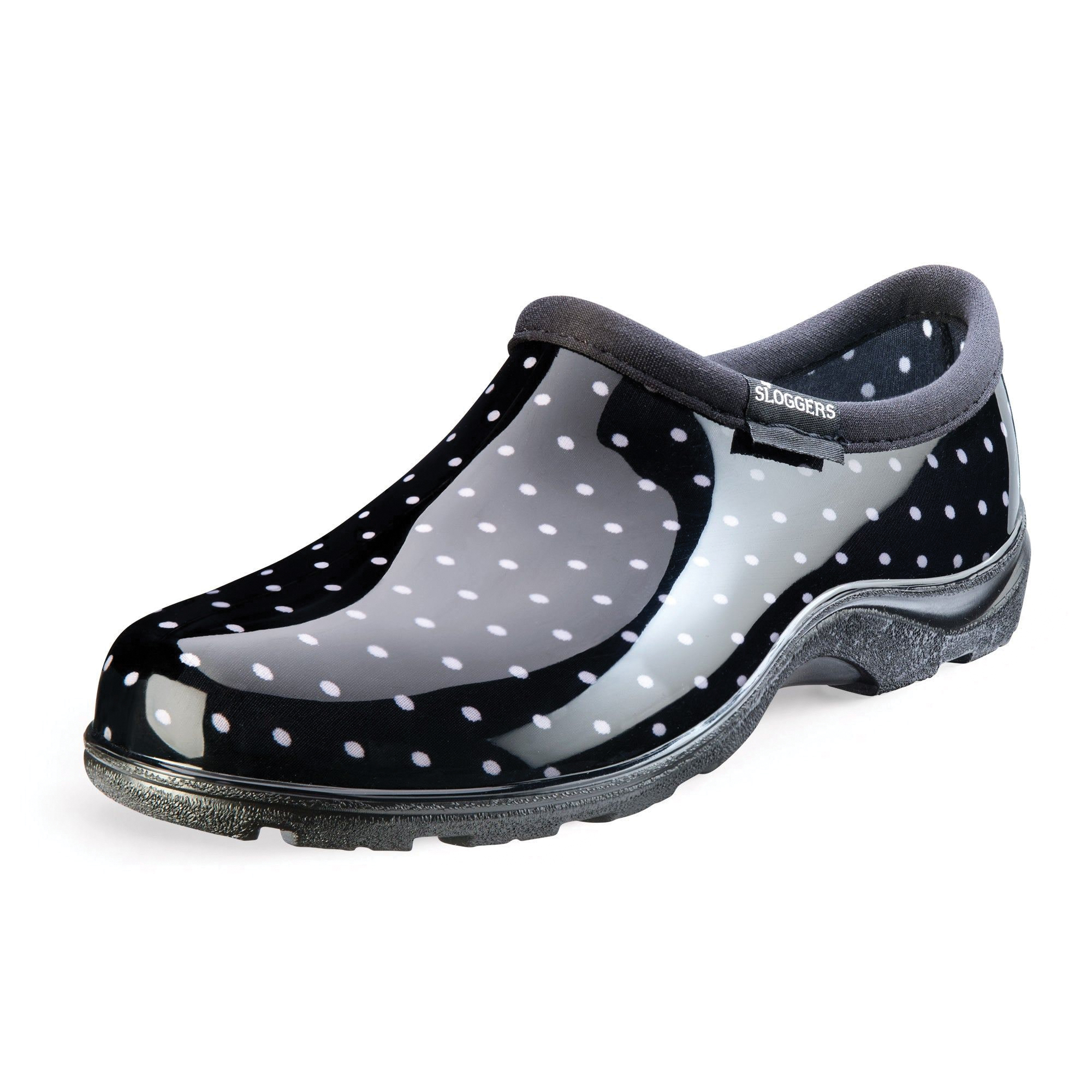 5113BP-10 Comfort Rain Shoes, 10 in, Black/White, Rubber
