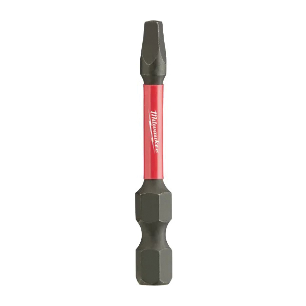 SHOCKWAVE 48-32-4606 Power Bit, #2 Drive, Square Recess Drive, 1/4 in Shank, Hex Shank, 2 in L