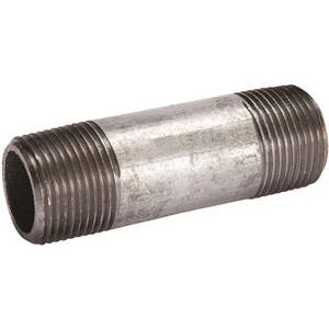 1/8X5G Pipe Nipple, 1/8 in, Male, Steel, 40 Schedule, 5 in L