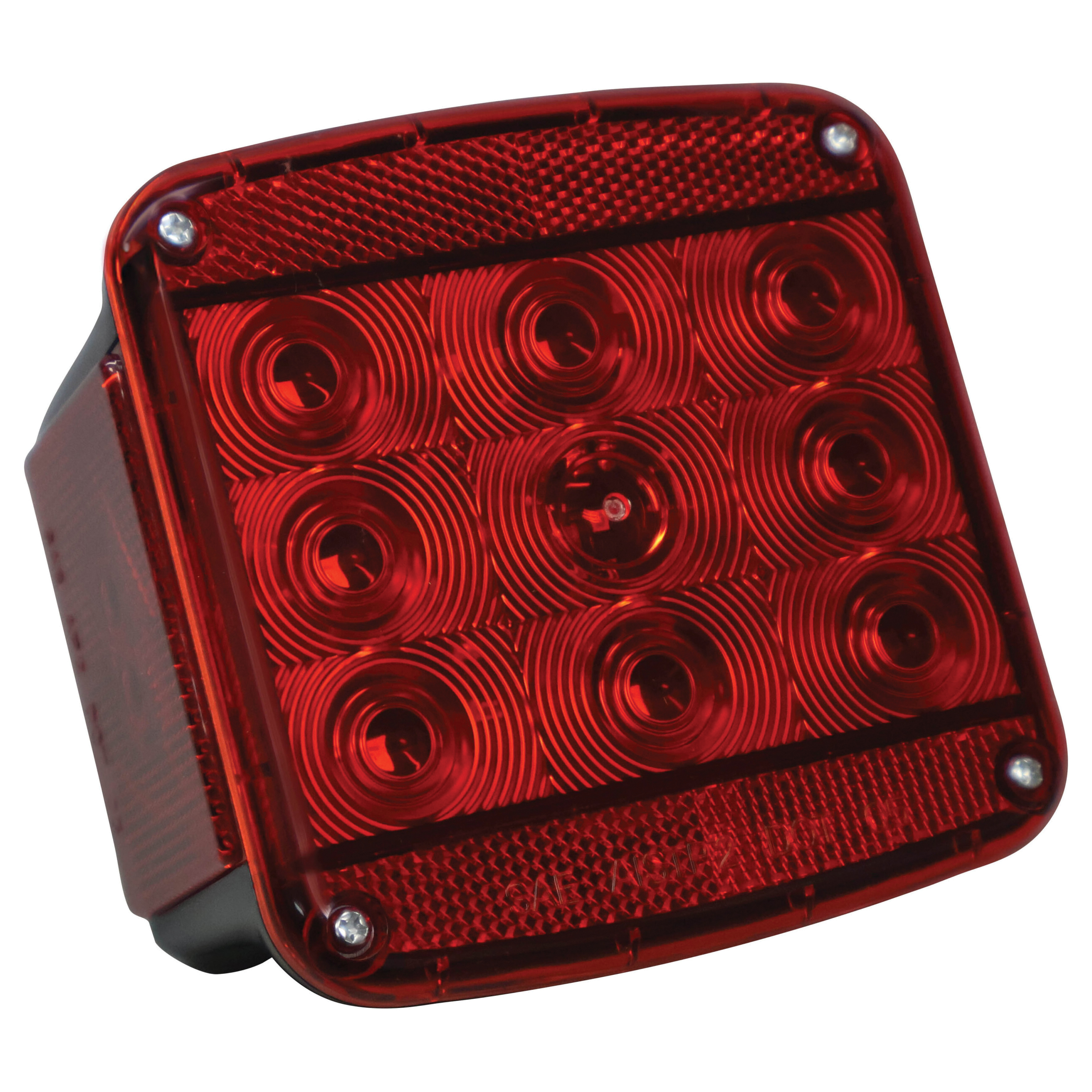 V840L Square Combination Rear Light with License Light, 9 to 16 V, 15-Lamp, LED Lamp, Red Lamp