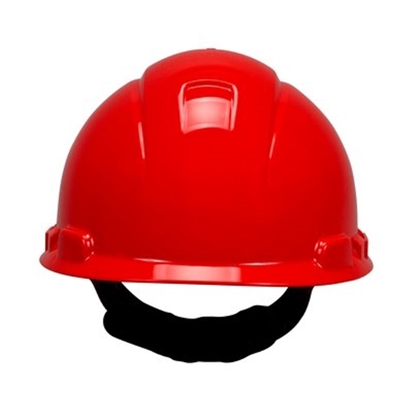 3M H-705P Hard Hat, 4-Point Suspension, HDPE Shell, Red, Class: E, G - 2