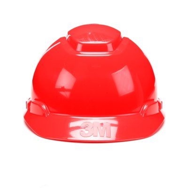 3M H-705P Hard Hat, 4-Point Suspension, HDPE Shell, Red, Class: E, G - 3