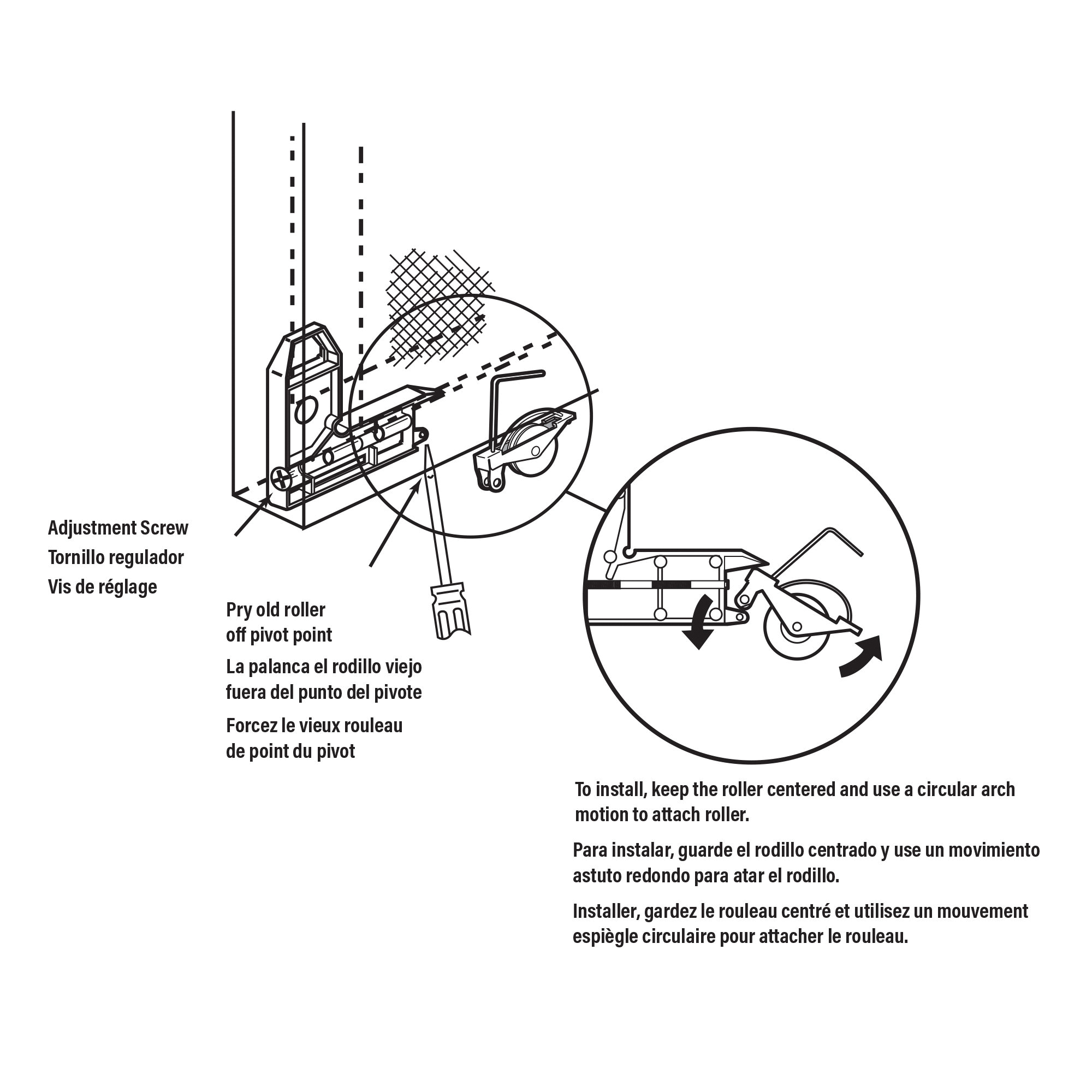 Prime-Line B 515 Roller Assembly, 1-1/4 in Dia Roller, 1/4 in W Roller, Steel, Gray, 2-Roller - 4
