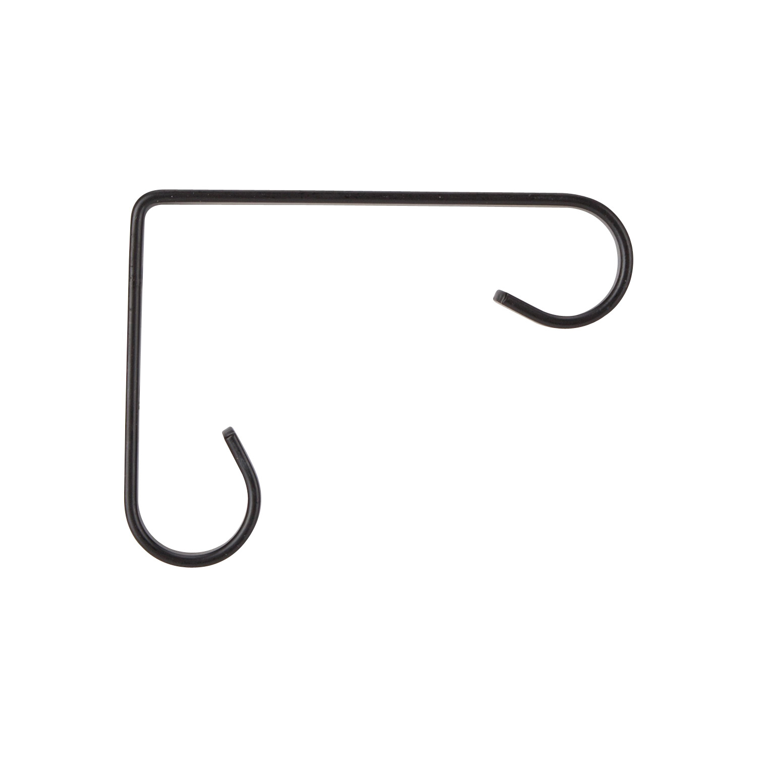 GB0173L Plant Bracket, 4-1/4 in L, Steel, Black, Black, Wall