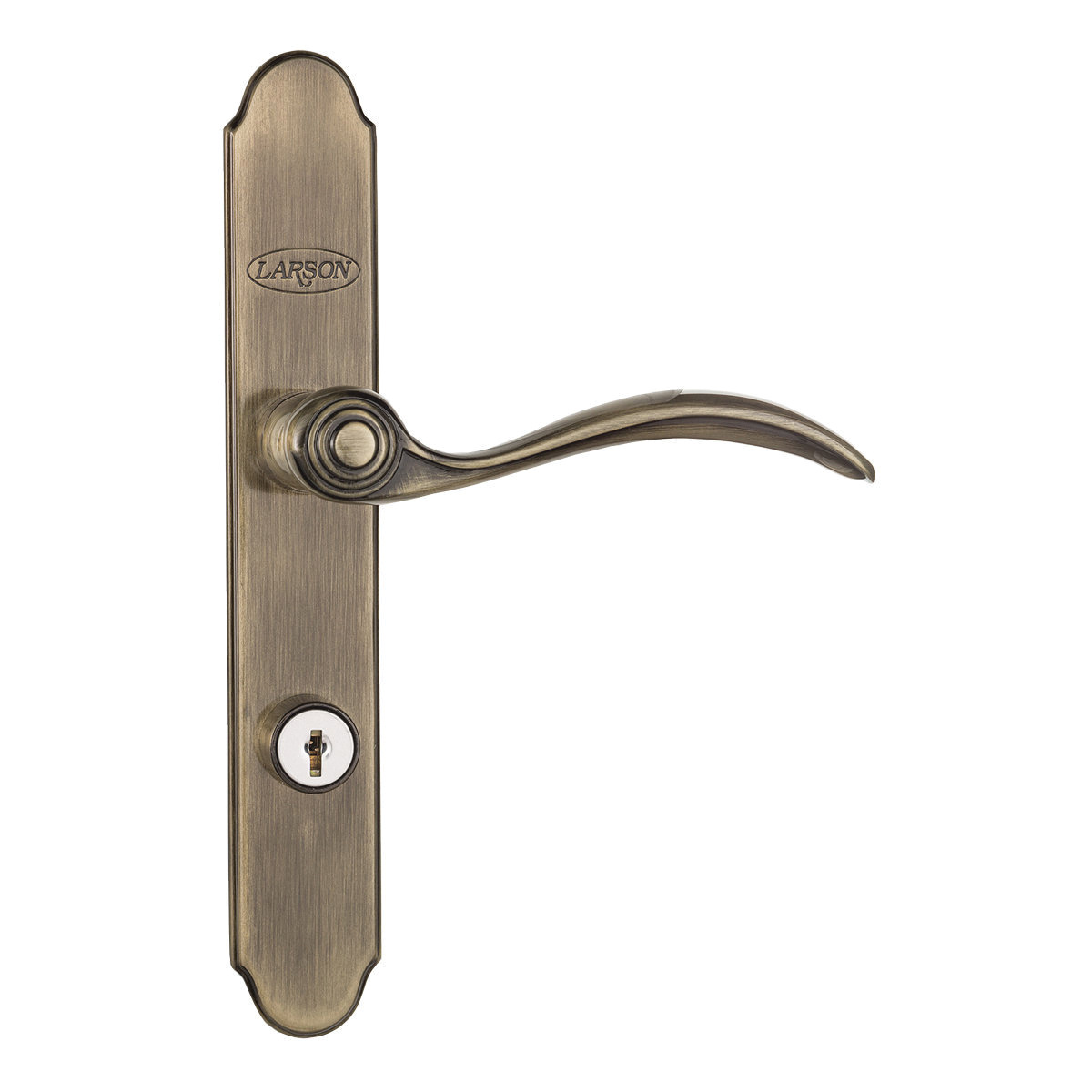 QuickFit Series 20297820 Door Handleset, Metal, Antique Brass