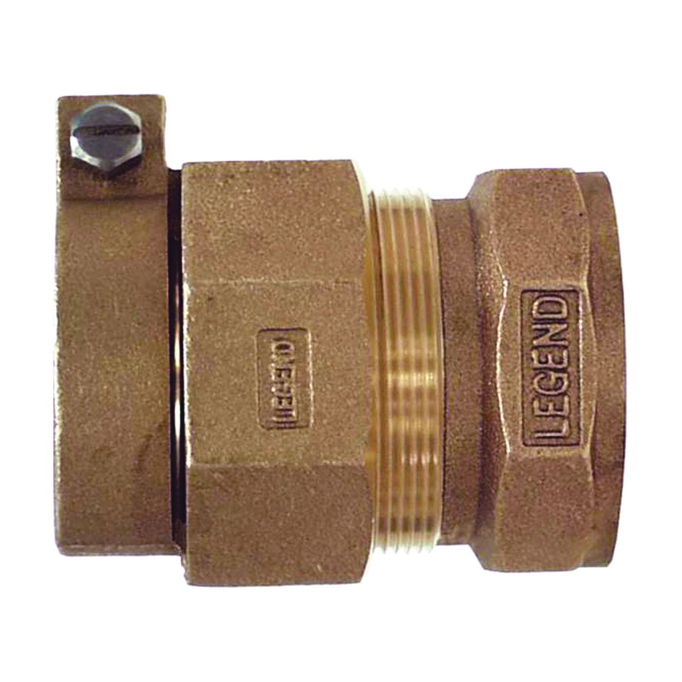 T-4305NL Series 313-280NL Pipe Connector, 1 x 3/4 in, Pack Joint x FNPT, Bronze, 100 psi Pressure