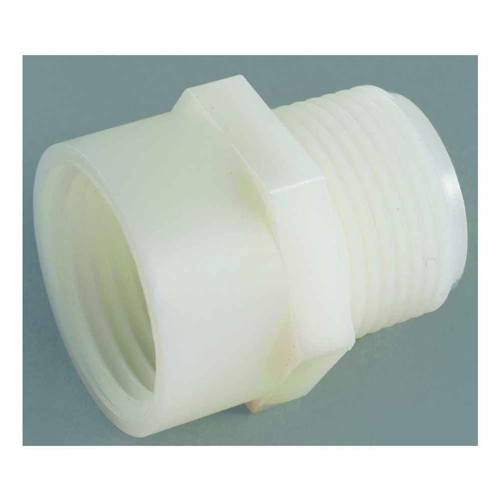 53784-1212 Hose Adapter, 3/4 x 3/4 in, FGH x MPT, Nylon, For: Garden Hose