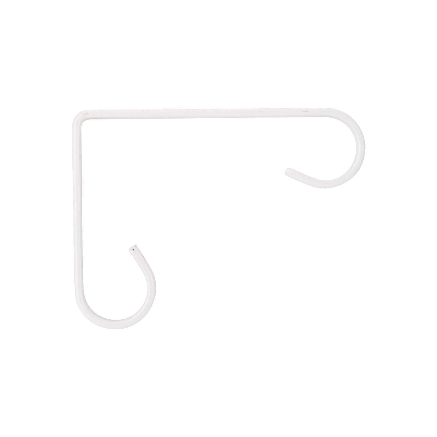 GB0183L Plant Bracket, 4-1/4 in L, Steel, White, White, Wall