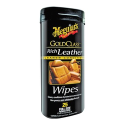 G10900 Leather Wipes, Sweet Herbal, Effective to Remove: Dirt, Grime, 25-Wipes