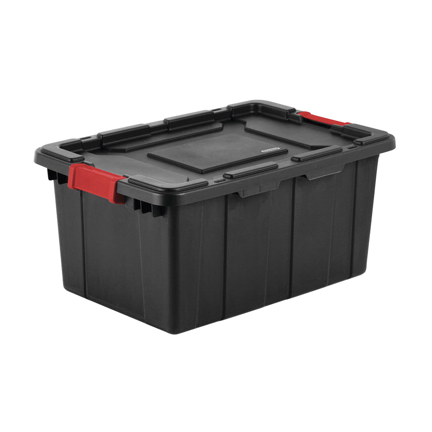 14649006 Industrial Tote, Plastic, Black, 25-3/4 in L, 17-1/4 in W, 11-7/8 in H