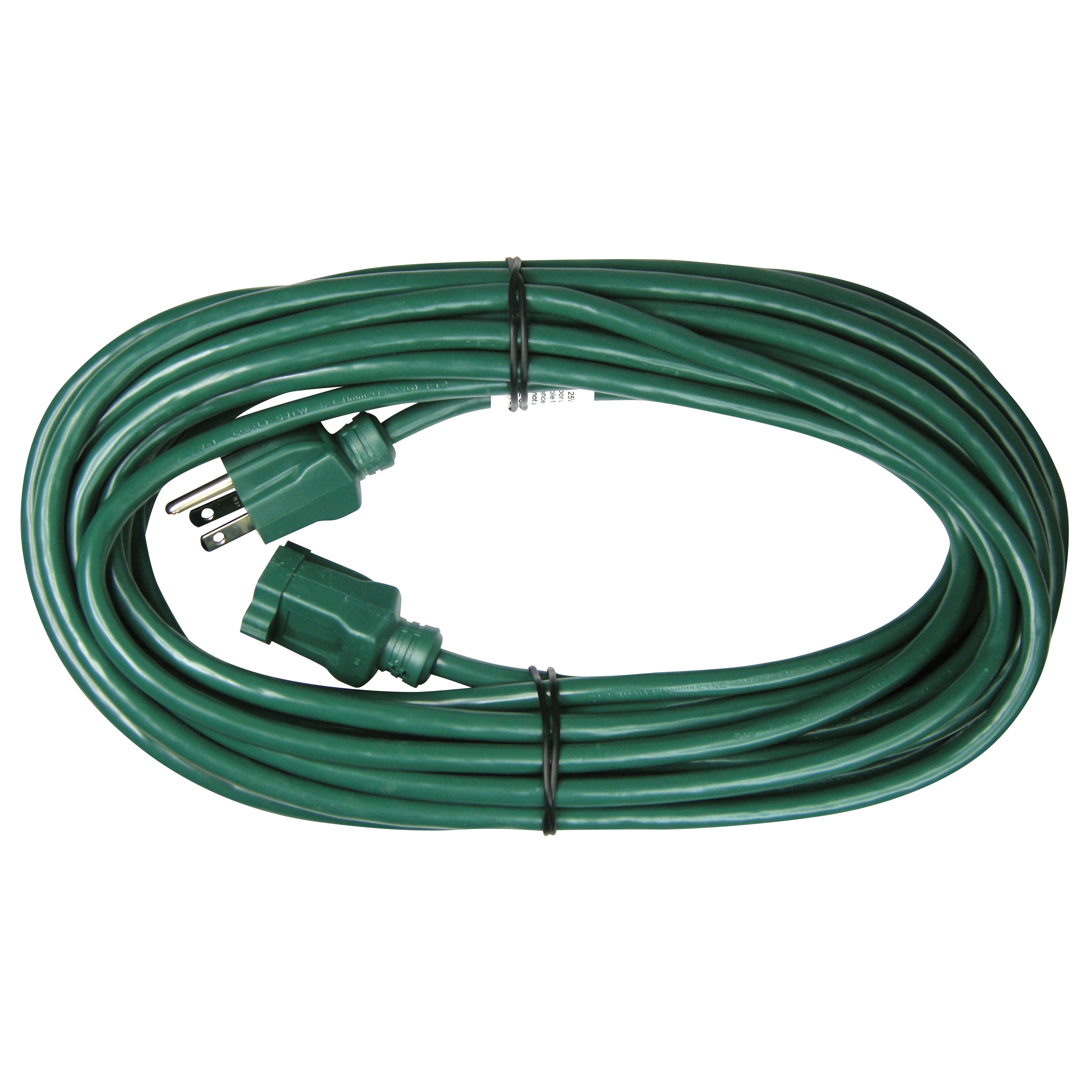 OR880628 Extension Cord, 16 AWG Cable, 40 ft L, 125 V, Green