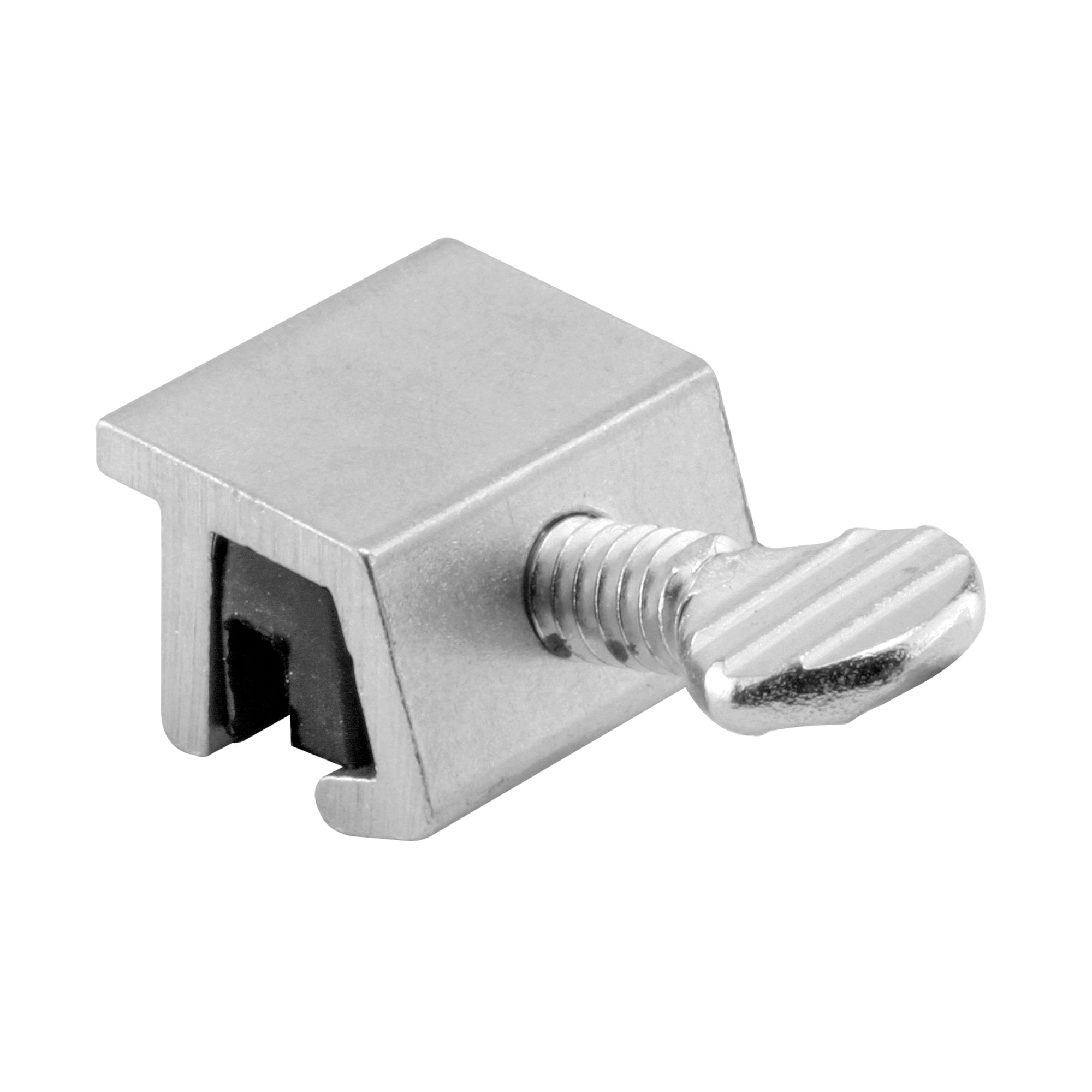 U 10551 Sliding Window Lock, 7/16 in L x 1/4 in W Backplate, Aluminum, Mill
