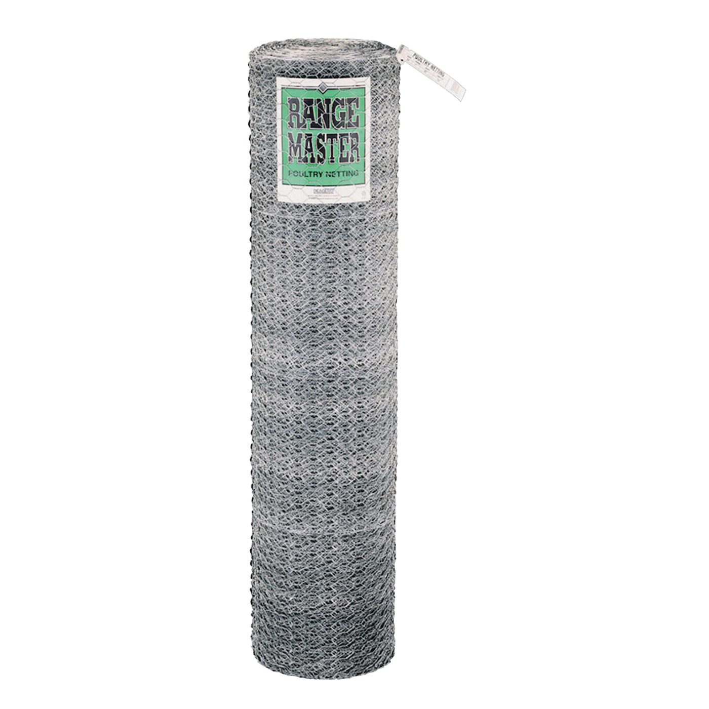 5928 Poultry Netting, 150 ft L, 48 in W, 20 ga Gauge, Hexagonal Mesh, 1 in Mesh, Steel, Galvanized