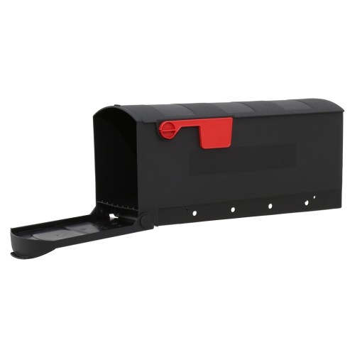 Gibraltar Mailboxes Patriot GMB505B01 Rural Mailbox, 1000 cu-in Capacity, Plastic, 8.4 in W, 20-1/2 in D, 9.8 in H - 3