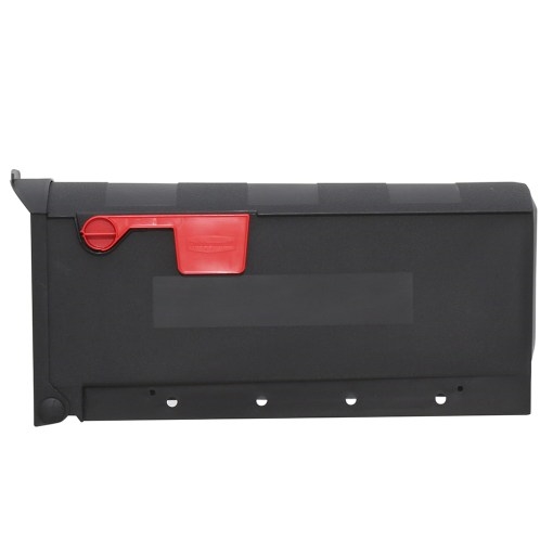 Gibraltar Mailboxes Patriot GMB505B01 Rural Mailbox, 1000 cu-in Capacity, Plastic, 8.4 in W, 20-1/2 in D, 9.8 in H - 4