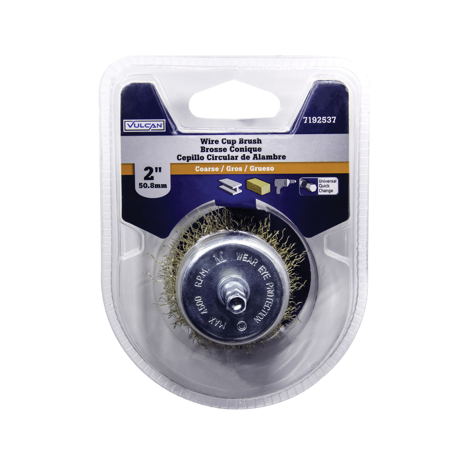 321071OR Wire Cup Brush, 2 in Dia, 1/4 in Arbor/Shank