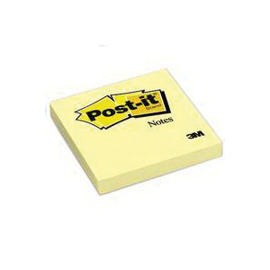 5400A Sticky Note, 3 x 3 in, Canary Yellow, 200-Sheet