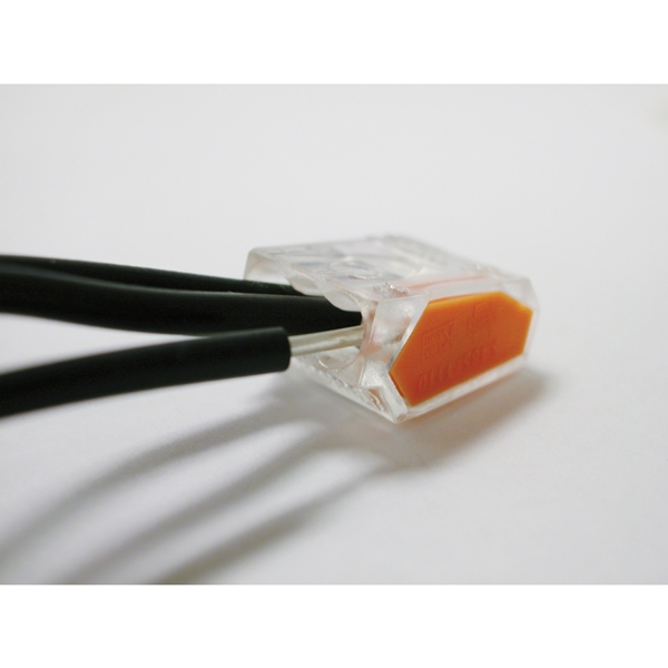 Gardner Bender PushGard 19-PC3 Wire Connector, 22 to 12 AWG Wire, Copper Contact, Clear/Orange, 10/CD
