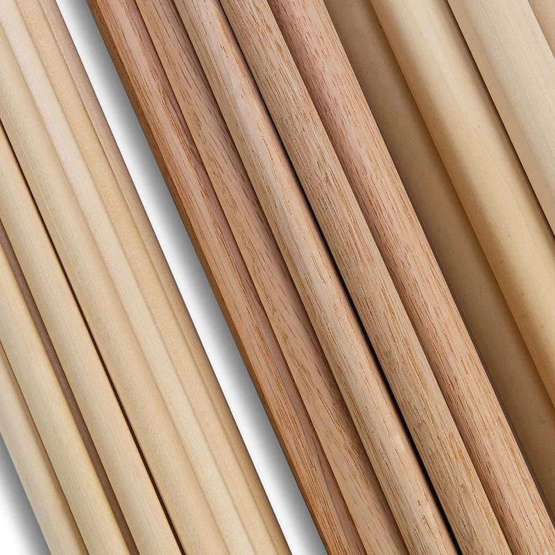 Waddell 6516UB Dowel Rod, 1 in Dia, 36 in L, Oak Wood - 2