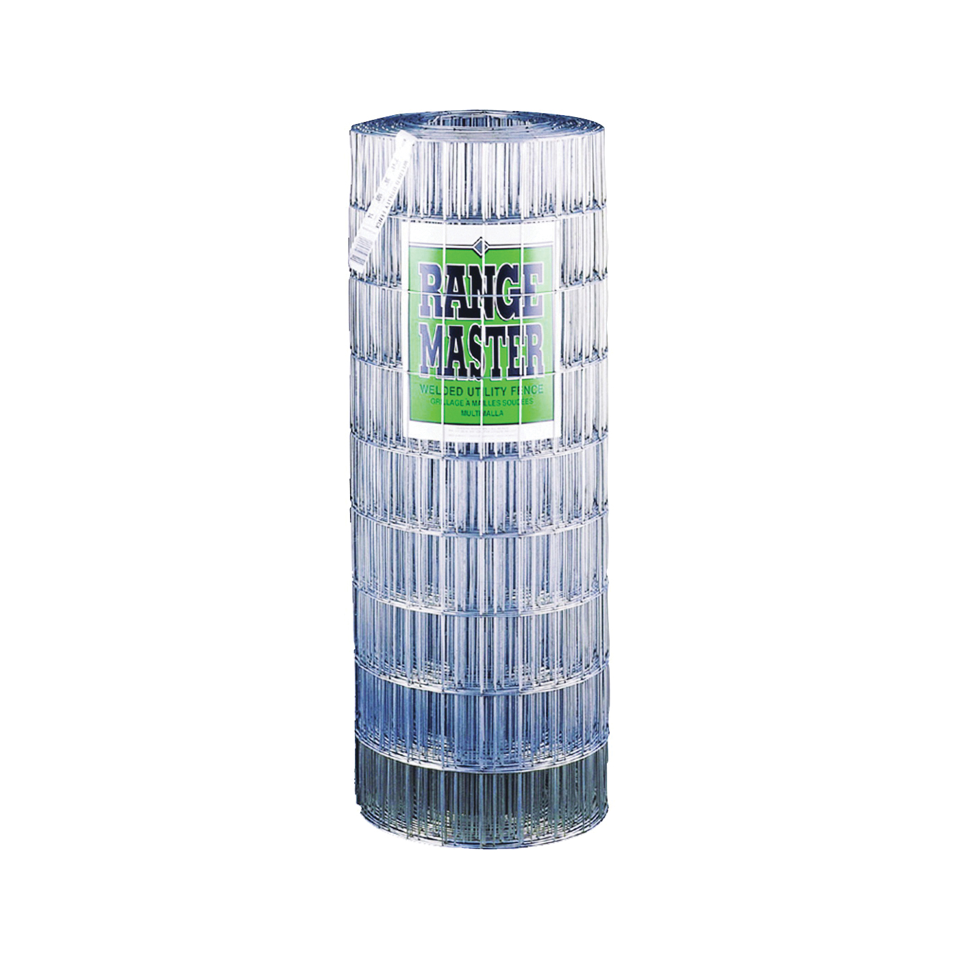 7745 Welded Utility Fence, 100 ft L, 72 in H, 2 x 4 in Mesh, 14 ga Gauge, Steel, Galvanized