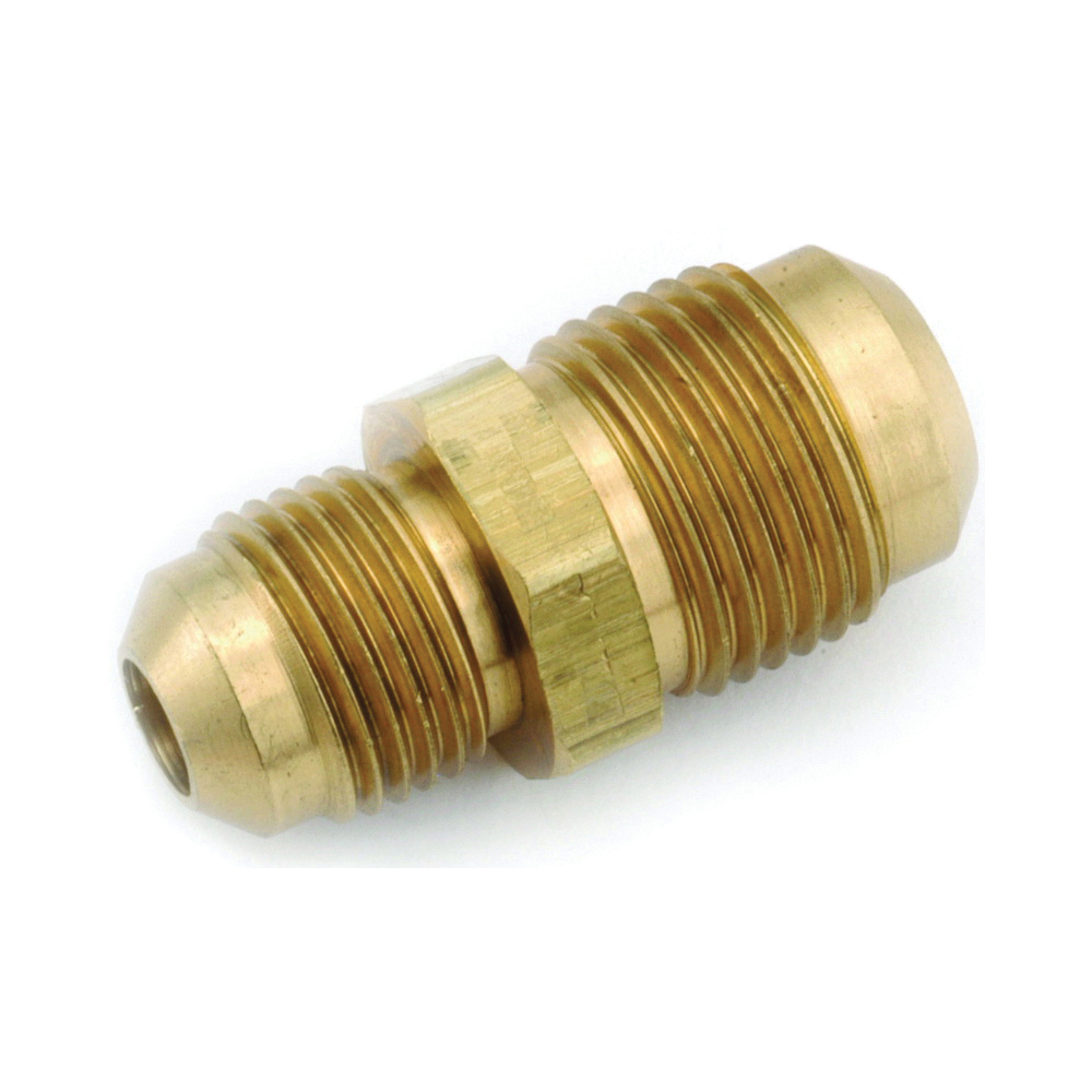 754056-0604 Tube Reducing Union, 3/8 x 1/4 in, Flared, Brass, Red