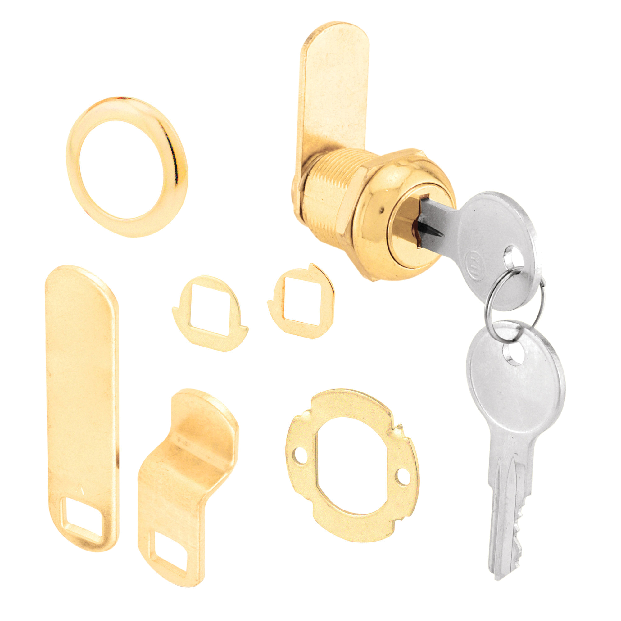 U 9942 Cabinet and Drawer Lock, Keyed Lock, Y13 Yale Keyway, Steel, Brass