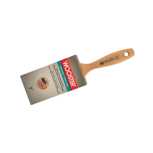 Ultra/Pro 4157-3 Paint Brush, 3 in W, Extra-Firm Brush, 3-3/16 in L Bristle, Nylon Bristle, Sash Handle