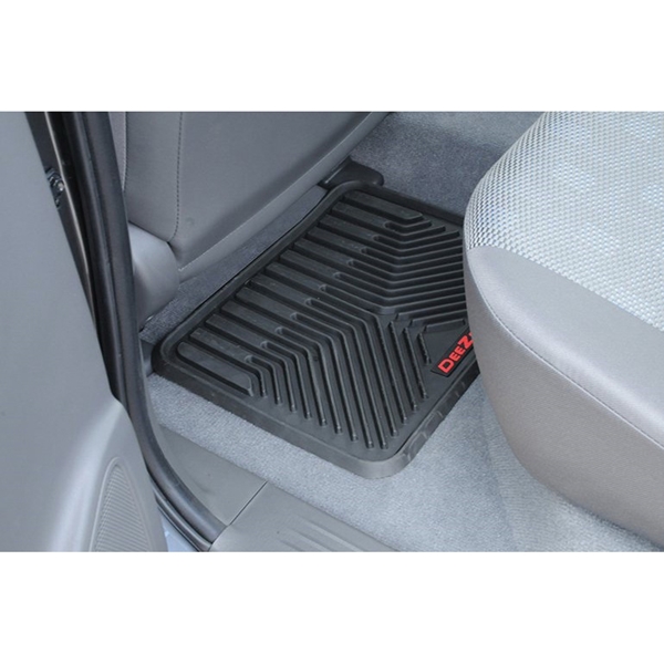 DEE ZEE DZ 90713 Floor Mat, 17 in L, 17 in W, Rubber Rug, Black - 2