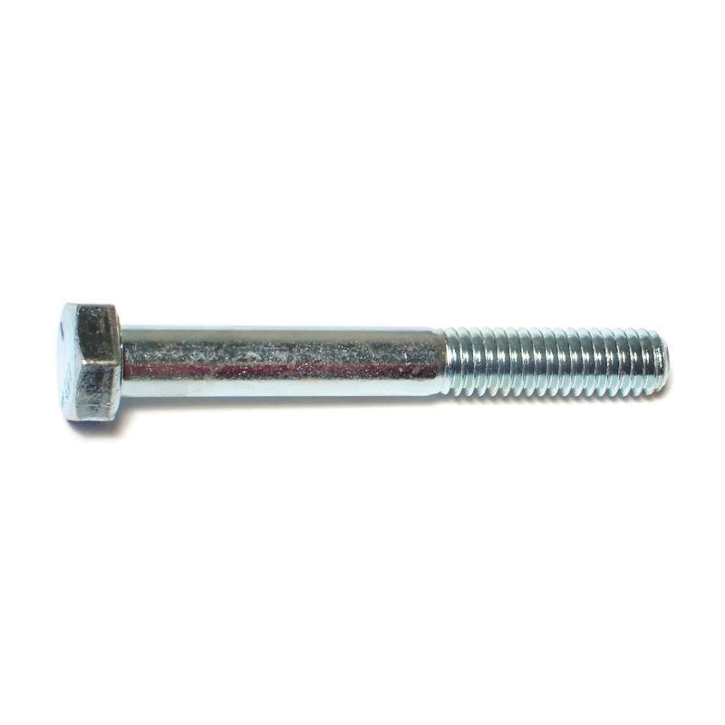00279 Hex Cap Screw, 5/16-18 Thread, 2-1/2 in OAL, 5 Grade, Steel, Zinc-Plated, SAE Measuring